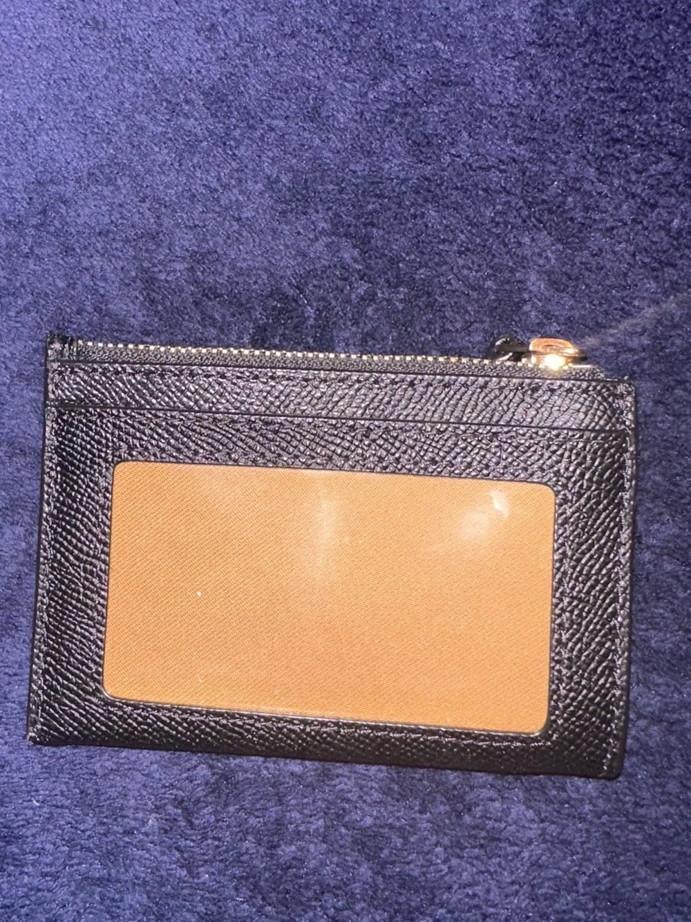 Coach Black Leather Mini Skinny Id Case